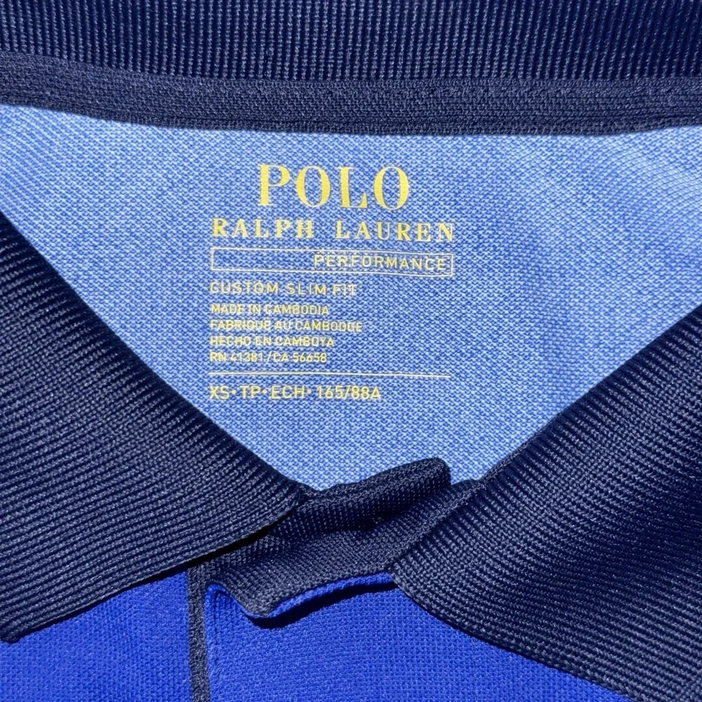 Polo Ralph Lauren Performance US Open Ballperson Polo Shirt Men's Small Colorful